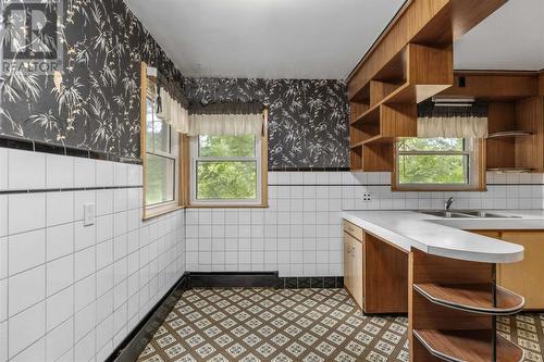 35 Hugill St, Sault Ste. Marie, ON - Indoor Photo Showing Kitchen With Double Sink