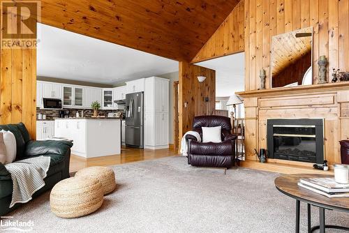 200 Edgemere Road E, Port Sydney, ON - Indoor Photo Showing Living Room With Fireplace