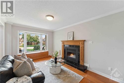 20 Forestglade Crescent, Ottawa, ON - Indoor Photo Showing Living Room With Fireplace