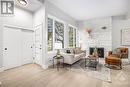 15 Cedarbank Avenue, Ottawa, ON  - Indoor Photo Showing Living Room With Fireplace 