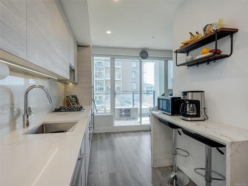 609-777 Herald St, Victoria, BC - Indoor Photo Showing Kitchen With Upgraded Kitchen