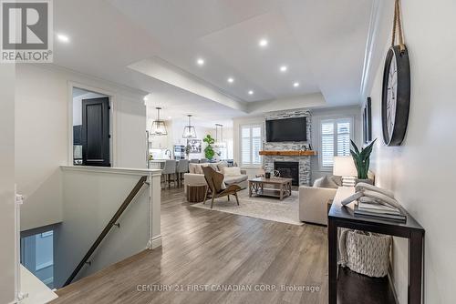 304 Thorn Drive, Strathroy-Caradoc (Ne), ON - Indoor Photo Showing Other Room With Fireplace