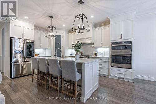 304 Thorn Drive, Strathroy-Caradoc (Ne), ON - Indoor Photo Showing Kitchen With Stainless Steel Kitchen With Upgraded Kitchen