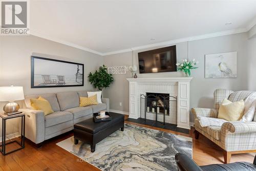 14 Mattawa Court, Whitby (Lynde Creek), ON - Indoor Photo Showing Living Room With Fireplace