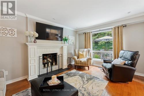 14 Mattawa Court, Whitby (Lynde Creek), ON - Indoor Photo Showing Living Room With Fireplace