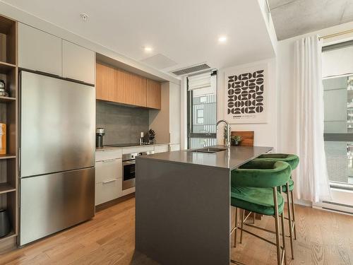 Cuisine - 302-505 Rue De L'Escale, Brossard, QC - Indoor Photo Showing Kitchen With Double Sink