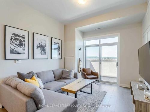 612-1105 Leger Way, Milton, ON - Indoor Photo Showing Living Room