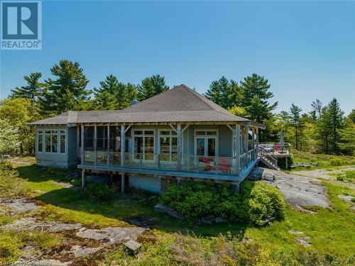 65 B321 Pt. Frying Pan Island, Parry Sound, ON - Outdoor With Deck Patio Veranda