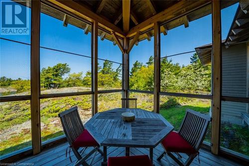 65 B321 Pt. Frying Pan Island, Parry Sound, ON - Outdoor With Deck Patio Veranda With Exterior