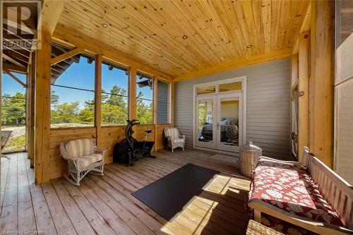 65 B321 Pt. Frying Pan Island, Parry Sound, ON - Outdoor With Deck Patio Veranda With Exterior