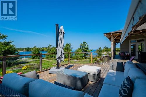 65 B321 Pt. Frying Pan Island, Parry Sound, ON - Outdoor With Body Of Water With Deck Patio Veranda