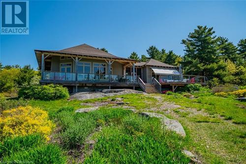 65 B321 Pt. Frying Pan Island, Parry Sound, ON - Outdoor With Deck Patio Veranda