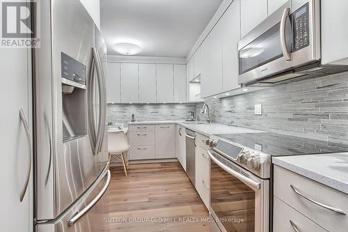 1908 - 362 The East Mall, Toronto, ON - Indoor Photo Showing Kitchen With Stainless Steel Kitchen With Upgraded Kitchen