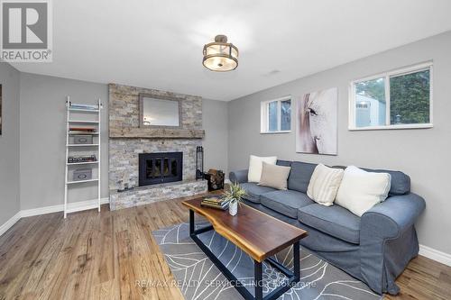 8 Ferri Crescent, Brampton, ON - Indoor Photo Showing Living Room With Fireplace