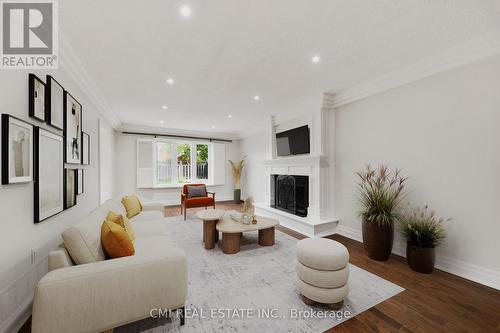 24 Dunstan Crescent, Vaughan, ON - Indoor Photo Showing Living Room With Fireplace