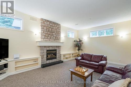 7 Nordic Trail, Oro-Medonte, ON - Indoor Photo Showing Living Room With Fireplace