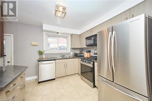 Stainless steel appliances and gas stove  included - 86 Green Maple Drive, St. Catharines, ON - Indoor Photo Showing Kitchen With Double Sink