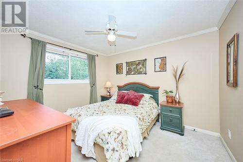 Primary bedroom overlooks the back yard - 86 Green Maple Drive, St. Catharines, ON - Indoor Photo Showing Bedroom