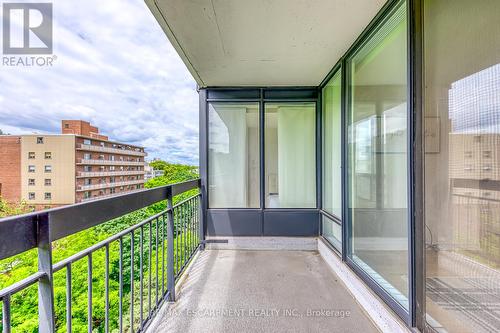 1205 - 150 Charlton Avenue E, Hamilton, ON - Outdoor With Balcony With Exterior