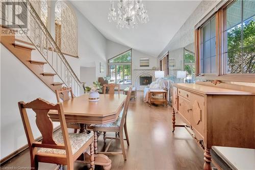 3770 Huntington Avenue, Windsor, ON - Indoor Photo Showing Dining Room With Fireplace