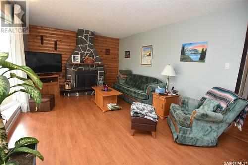 806 6Th Street W, Nipawin, SK - Indoor Photo Showing Living Room With Fireplace