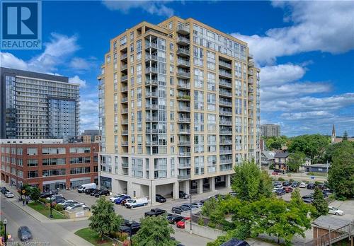 191 King Street S Unit# 908, Waterloo, ON - Outdoor With Balcony With Facade