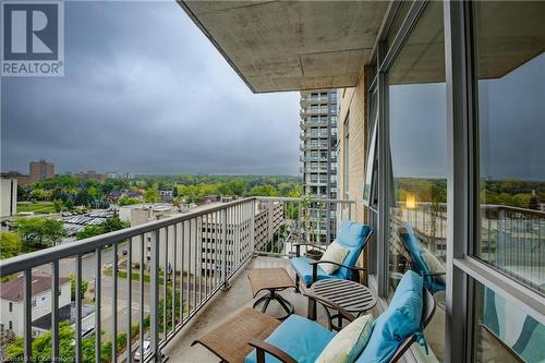 191 King Street S Unit# 908, Waterloo, ON - Outdoor With Balcony With View With Exterior