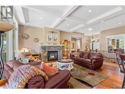 2532 Tuscany Drive, West Kelowna, BC - Indoor Photo Showing Living Room With Fireplace