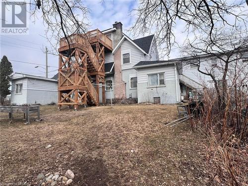 Rear of building with new fire escape - 525 High Street, North Bay, ON - Outdoor