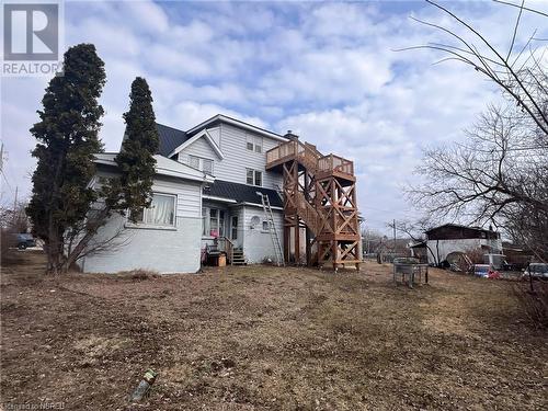 Rear of building with new fire escape - 525 High Street, North Bay, ON - Outdoor