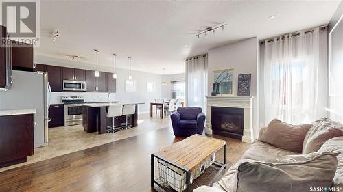 5331 Universal Crescent, Regina, SK - Indoor With Fireplace