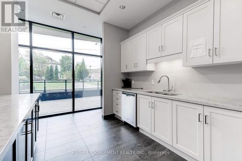 108 - 30 Hamilton Street S, Hamilton, ON - Indoor Photo Showing Kitchen With Double Sink