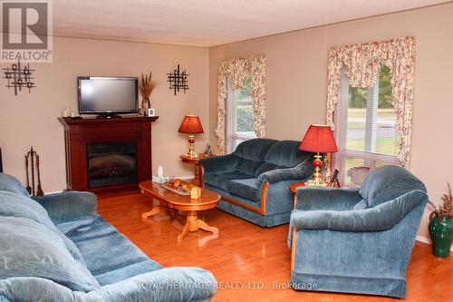 38 Bay Ridge Road, Hastings Highlands, ON - Indoor Photo Showing Living Room With Fireplace