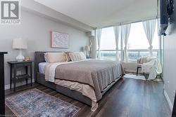 Spacious enough for a king bed, sitting nook, dresser and much more. Floors: Lifeproof Pebble Oak Water Resistant Laminate Flooring - 12mmx7.48 -inch x 47.72 inch Length. No carpeting = priceless. - 