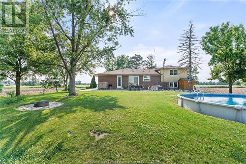 8831 Concession 8, Amherstburg, ON - Outdoor With Above Ground Pool With Backyard