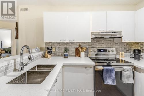 201 - 2030 Cleaver Avenue, Burlington, ON - Indoor Photo Showing Kitchen With Double Sink With Upgraded Kitchen