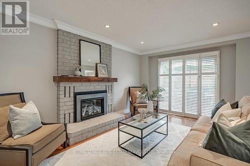 1473 Thistledown Road, Oakville, ON - Indoor Photo Showing Living Room With Fireplace