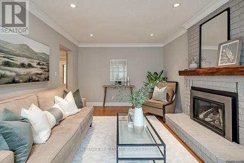 1473 Thistledown Road, Oakville, ON - Indoor Photo Showing Living Room With Fireplace