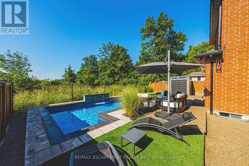 14 Dolphin Place, Hamilton, ON - Outdoor With In Ground Pool With Backyard