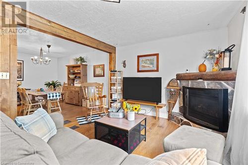 232 West 19Th Street, Hamilton, ON - Indoor Photo Showing Living Room With Fireplace