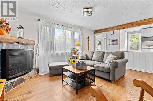 232 West 19Th Street, Hamilton, ON - Indoor Photo Showing Living Room With Fireplace