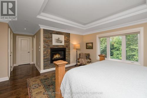 2057 Snow Crescent, Mississauga, ON - Indoor Photo Showing Bedroom With Fireplace