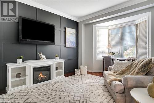 104 Drinkwater Drive, Cambridge, ON - Indoor Photo Showing Living Room With Fireplace