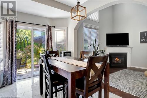 104 Drinkwater Drive, Cambridge, ON - Indoor Photo Showing Dining Room With Fireplace