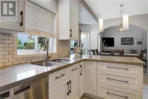 104 Drinkwater Drive, Cambridge, ON - Indoor Photo Showing Kitchen With Double Sink