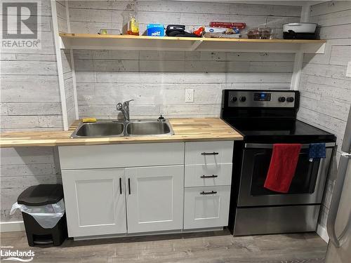 Lower Kitchen - 76 Isabella Street, Parry Sound, ON - Indoor Photo Showing Kitchen With Double Sink