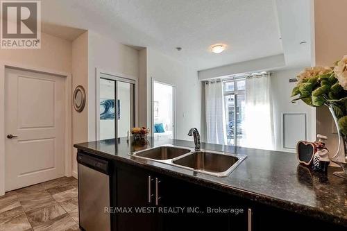 115 - 35 Southshore Crescent, Hamilton, ON - Indoor Photo Showing Kitchen With Double Sink