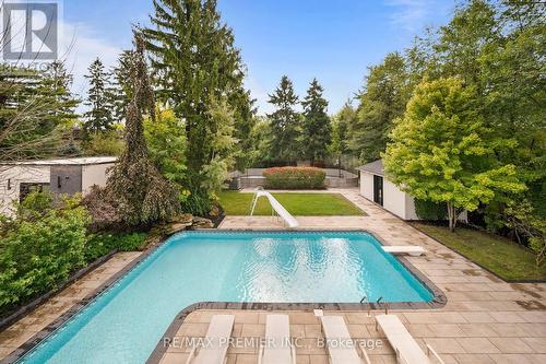 24 Belvedere Drive, Oakville, ON - Outdoor With In Ground Pool With Backyard