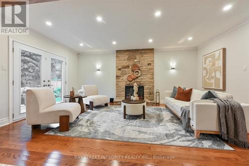 9 Ritter Crescent, Markham, ON - Indoor Photo Showing Living Room With Fireplace