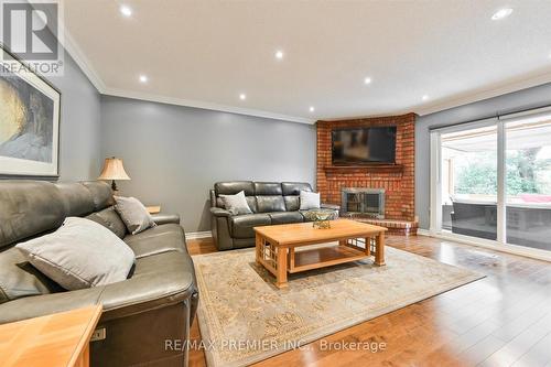 252 Triton Avenue, Vaughan, ON - Indoor Photo Showing Living Room With Fireplace